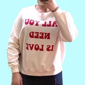 Wildfox All You Need Is Love Sweatshirt Crewneck